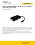 USB-C multiport adapter - 4K 30 Hz - 3-in-1 USB C naar HDMI, DVI of VGA