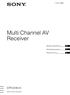 Multi Channel AV Receiver