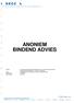 ANONIEM BINDEND ADVIES