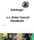 Arbitrage. v.v. Enter Vooruit Handboek