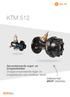 KTM 512. Gecombineerde regel- en inregelafsluiter Drukgecompenseerde regel- en inregelafsluiter met instelbaar debiet