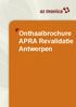 Onthaalbrochure APRA Revalidatie Antwerpen