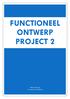 FUNCTIONEEL ONTWERP PROJECT 2