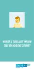 WORDT U TURELUUT VAN UW ZELFSTANDIGENSTATUUT?