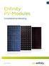 Enfinity PV-Modules. Installatiehandleiding.