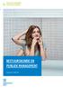 BESTUURSKUNDE EN PUBLIEK MANAGEMENT