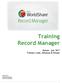Training Record Manager