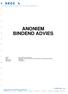 ANONIEM BINDEND ADVIES