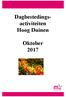 Dagbestedings- activiteiten Hoog Duinen. Oktober 2017