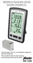 Thermometer met klok en draadloze regenunit met thermosensor Thermometre sans fil avec horloge unite de pluie avec thermometre WS-1200