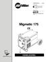 Migmatic 175 HANDLEIDING. OM D/dut Processen. Beschrijving.  MIG/MAG lassen (GTAW) Lassen met gevulde draad (FCAW)