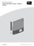 Bedieningshandleiding SUNNY TRIPOWER 15000TL / 20000TL / 25000TL