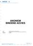 ANONIEM BINDEND ADVIES