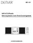 MP3/CD/Radio Microsysteem met ipod-dockingslede