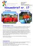 Nieuwsbrief nr. 17. Wij willen iedereen bedanken voor zijn of haar enthousiaste deelname en/of begeleiding!