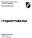 Programmaboekje. A1-jeugd zaalvoetbaltoernooi Gemeente Tubbergen. Ransuil te Geesteren Vinckenweg TB Geesteren