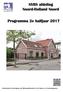NVBS afdeling Noord-Holland Noord. Programma 2e halfjaar Nederlandse Vereniging van Belangstellenden in het Spoor- en tramwegwezen