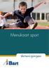 Menukaart sport. Verenigingen. coach in bewegen en beleven