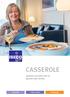 CASSEROLE. Genieten van lekker eten en gezond ouder worden. Innovatief Lekker simpel Extramuraal
