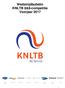 Wedstrijdbulletin KNLTB 8&9-competitie Voorjaar 2017