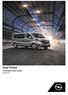 Opel Vivaro Combi. Lijntekeningen (in mm) L1 H1. Afmetingen (in mm) L1 H1