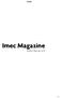 Imec Magazine Editie februari 2017