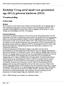 Richtlijn Vroeg en/of small voor gestational age (SGA) geboren kinderen (2013)