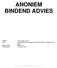 ANONIEM BINDEND ADVIES