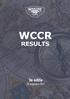 WCCR RESULTS 9e editie