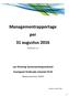 Managementrapportage per 31 augustus 2016
