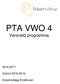 PTA VWO 4. Versneld programma Cohort Eckartcollege Eindhoven