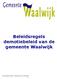 Beleidsregels demotiebeleid van de gemeente Waalwijk