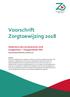 Voorschrift Zorgtoewijzing 2018