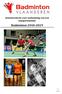 Selectiecriteria voor toekenning van een topsportstatuut. Badminton