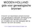 MIDDEN-HOLLAND: gids voor genealogische bronnen