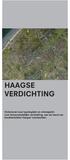 HAAGSE VERDICHTING. Onderzoek naar typologieën en strategieën voor binnenstedelijke verdichting, aan de hand van karakteristieke Haagse voorbeelden.