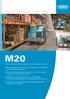 M20 GEÏNTEGREERDE VEEGSCHROBMACHINE. Effectief reinigen in slechts één keer nat of droog met FloorSmart geïntegreerd reinigingssysteem