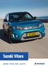 Suzuki Vitara Specificaties Uitrusting Prijslijst 1 januari 2017