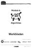 Werkbladen. Module 6: Algoritmes. Internet. De Baas Op. Module 6, Versie 1.0
