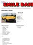 Chevrolet Corvette ,00. Algemene informatie. Technische informatie. Opties