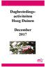 Dagbestedings- activiteiten Hoog Duinen. December 2017