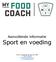 Aanvullende informatie Sport en voeding