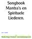Songbook Mantra s en Spirituele Liederen.