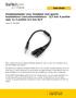 Headsetadapter voor headsets met aparte koptelefoon-/microfoonstekkers - 3,5 mm 4 positie naar 2x 3 positie 3,5 mm M/F