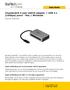Thunderbolt 3 naar esata adapter + USB 3.1 (10Gbps) poort - Mac / Windows