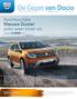 De Gazet van Dacia. Avontuurlijke Nieuwe Duster pakt weer stoer uit. Vanaf BTWi (1) Saloncondities METAALKLEUR AANGEBODEN OP HET HELE GAMMA!