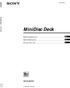 MiniDisc Deck MDS-JE330. Bedienungsanleitung. Gebruiksaanwijzing. Istruzioni per l uso. MiniDisc Deck MDS-JE (1)