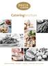 Cateringbrochure. Italiaanse catering verswinkel webshop kookstudio diner aan huis