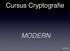 Cursus Cryptografie MODERN