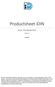 Productsheet idin. Voor Acceptanten. Versie